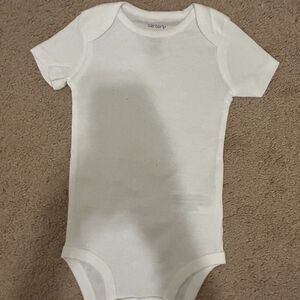 White 12 month carters onesie